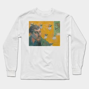 Self portrait with portrait of Bernard, 'Les Miserables' by Paul Gauguin Long Sleeve T-Shirt